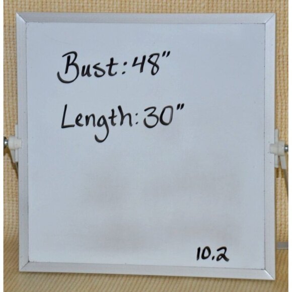 Hannah Tencel Chambray Blouse Top Long Bell Sleeve V-Neck Peplum Hem Plus 1X - Picture 10 of 10